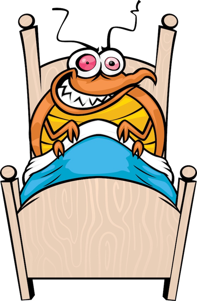 bedbug smiling clipart.